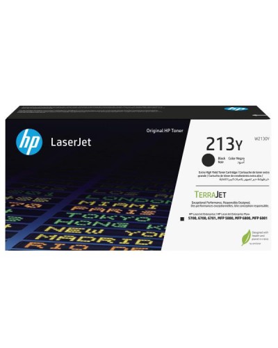 Cartuccia toner originale nero ad altissima capacità LaserJet HP 213Y