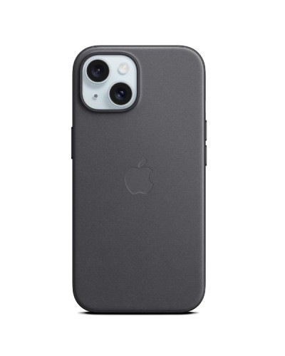 Custodia MagSafe in tessuto FineWoven per iPhone 15 - Nero