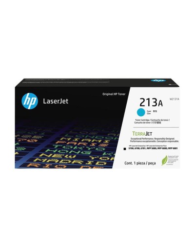 Cartuccia toner originale ciano LaserJet HP 213A