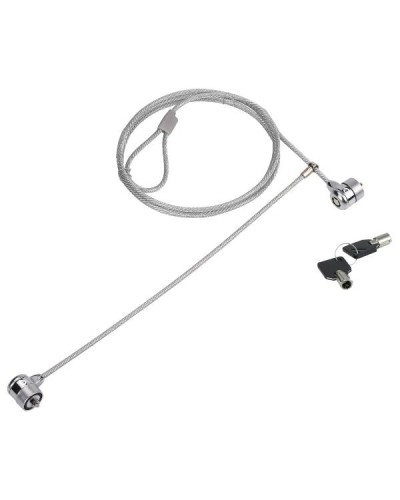 LUCCHETTO PER NOTEBOOK A DOPPIA TESTA CON CHIAVE, 1,5 m