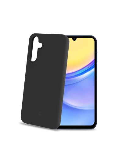 CROMO - Cover in morbido TPU con finitura soft touch colore nero compatibile con Samsung Galaxy A15 5G/ Galaxy A15 4G