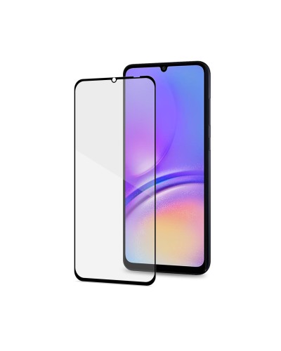 FULLGLASS - Vetro 9H con bordo colorato nero compatibile con Samsung Galaxy A05/ Galaxy A05s