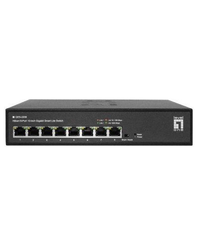 LEVELONE GES-2208 - SWITCH HILBERT 8-PORTE GIGABIT SMART LITE 10"