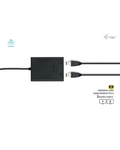 Adattatore video USB-C a 2xHDMI 4K/60HZ (singolo 8K/30HZ)