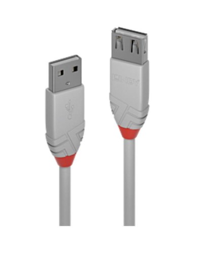 Prolunga USB 2.0 Tipo A Anthra Line, Grigio, 1m