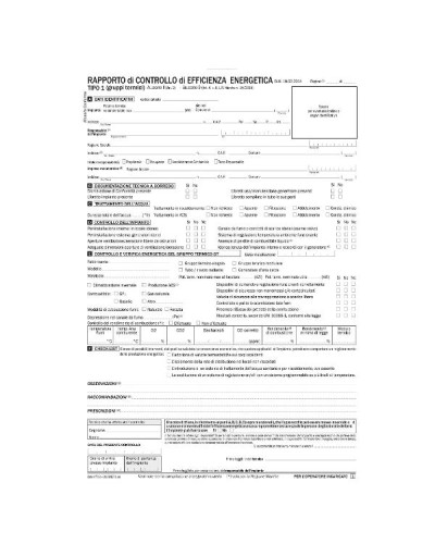 Rapporto controllo effic. energetica