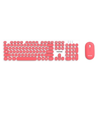 PANTONE - Kit Tastiera wireless colorata con Mouse wireless colorato incluso [IT COLLECTION]