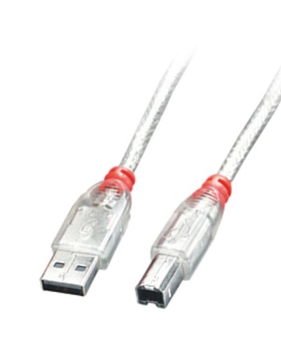 Cavo USB 2.0 Tipo A/B Trasparente, 0.2m