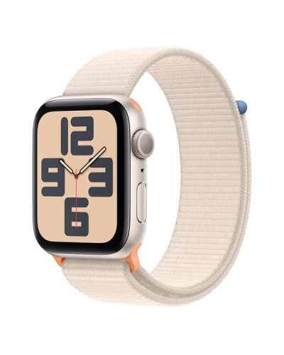 Apple Watch SE GPS 44mm Starlight Aluminium Case with Starlight Sport Loop