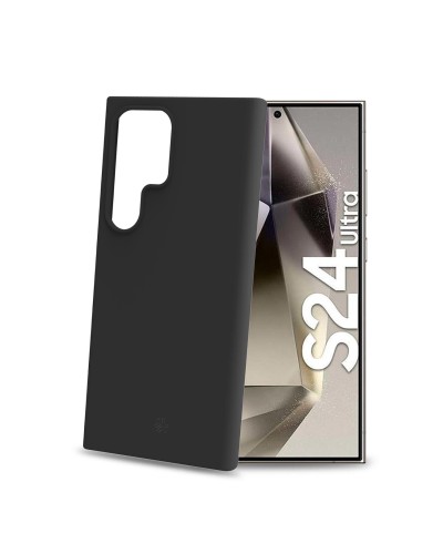 CROMO - Cover in morbido TPU con finitura soft touch colore nero compatibile con Samsung Galaxy S24 Ultra 5G/ Galaxy S24 Ultra 