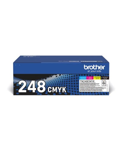 Multipack 4 Toner Nero, Ciano, Magenta, Giallo Brother TN248VAL