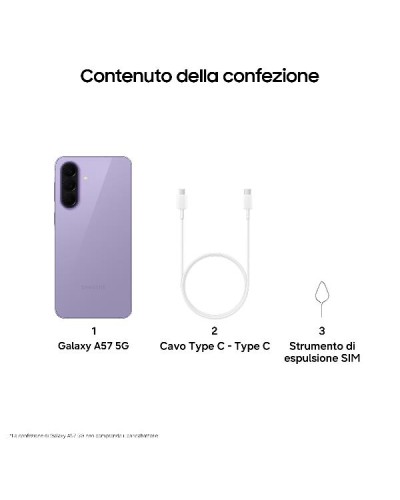 GALAXY A57 8+128GB LILAC