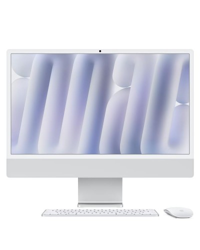 iMac 24" con display Retina 4,5K: Chip Apple M4 con CPU 10-core e GPU 10-core, 16GB, 256GB SSD - Argento