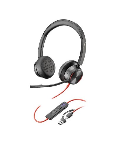 Cuffia HP Poly Blackwire 8225 USB-C/A