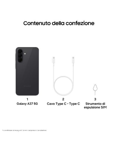 GALAXY A37 6+128GB CHARCOAL