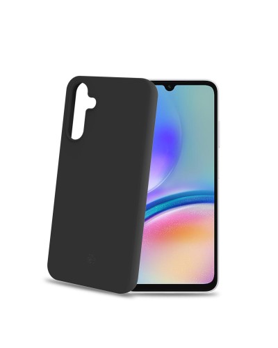 CROMO - Cover in morbido TPU con finitura soft touch colore nero compatibile con Samsung Galaxy A05s