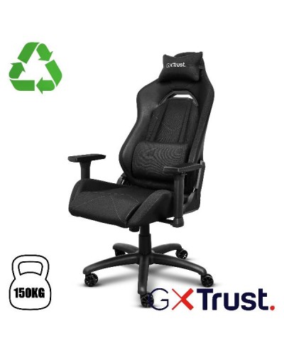 SEDIA GAMING REALIZZATA CON MATERIALI SOSTENIBILI - TRUST GXT 714 RUYA NERO