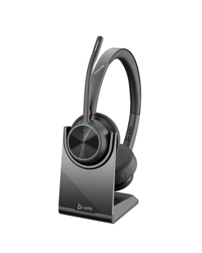 Cuffie HP Poly Voyager 4320 UC Stereo USB-A Headset +BT700 USB-A Adapter +Charging Stand