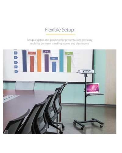 Supporto per proiettore e laptop mobile