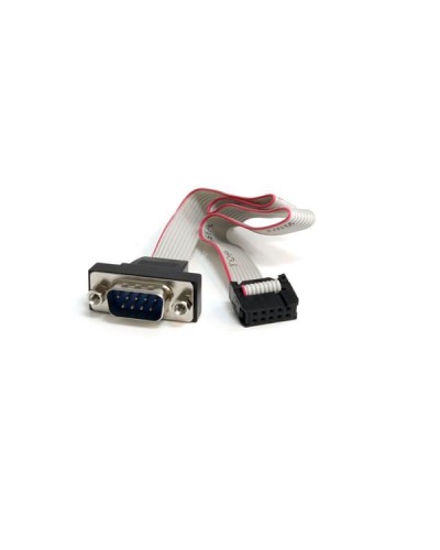 Cavo per montaggio a pannello seriale maschio 9 pin a collettore scheda madre 10 pin da 40 cm ca.