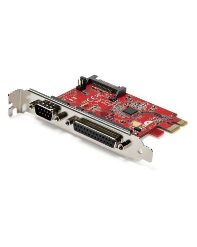 Scheda adattatore PCI Express Combo con 1 porta parallela DB25 e 1 porta seriale RS232