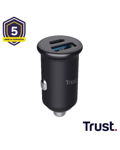 MAXO 38W PD CARICABATTERIA PER AUTO USB-C + USB-A