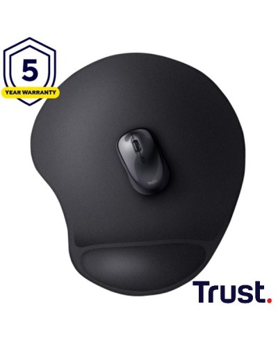 TAPPETINO/MOUSEPAD XXL ERGONOMICO CON POGGIAPOLSO - TRUST BIGFOOT XL IN GEL - NERO