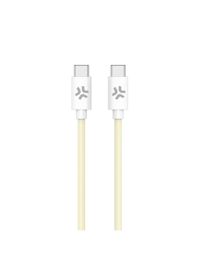 USBCUSBCCOTT - Cavo USB-C a USB-C, lunghezza 1.5 metri, potenza massima 60 Watt, realizzato in tessuto intrecciato [POWER DELIV