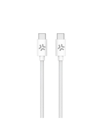 USBCUSBCCOTT - Cavo USB-C a USB-C, lunghezza 1.5 metri, potenza massima 60 Watt, realizzato in tessuto intrecciato [POWER DELIV