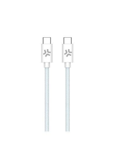 USBCUSBCCOTT - Cavo USB-C a USB-C, lunghezza 1.5 metri, potenza massima 60 Watt, realizzato in tessuto intrecciato [POWER DELIV