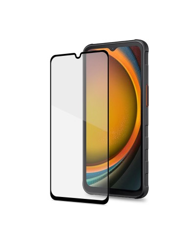 FULLGLASS - Vetro 9H con bordo colorato nero compatibile con Samsung Galaxy Xcover 7/ Galaxy Xcover 7 Enterprise Edition/ Galax