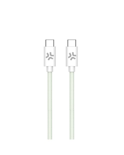 USBCUSBCCOTT - Cavo USB-C a USB-C, lunghezza 1.5 metri, potenza massima 60 Watt, realizzato in tessuto intrecciato [POWER DELIV