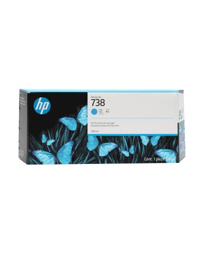 Cartuccia di inchiostro ciano HP 738 DesignJet da 300 ml