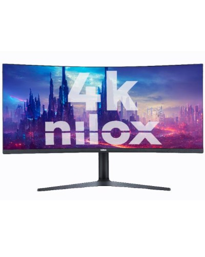 NILOX TECH - Monitor Gaming Curvo 34” 144Hz/UltraWide QHD/2HDMI/2DP/1ms