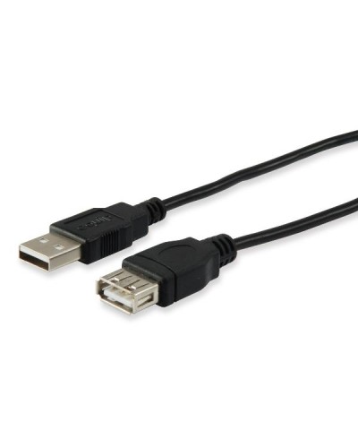 EQUIP - CAVO PROLUNGA USB-A 2.0 M/F, Nero, 5.0m