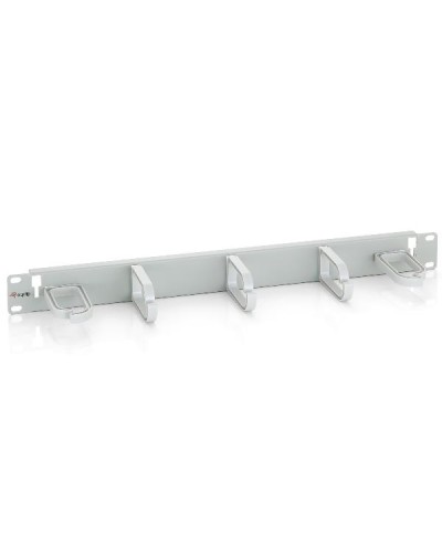 EQUIP - PANNELLO PASSA CAVI a 5 ANELLI, 19" 1U, Grigio Chiaro