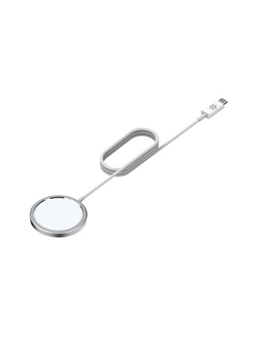 MAGCHARGEPRO - Basetta di ricarica Magsafe con cavo USB-C integrato, potenza massima 15 Watt