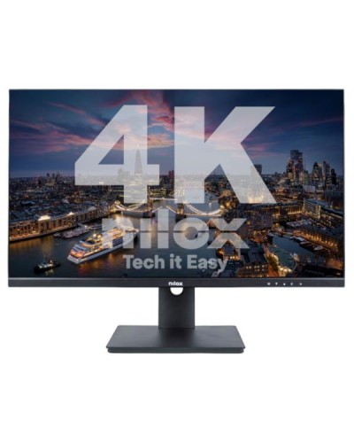 NILOX TECH - Monitor 27” 60Hz/4K/IPS/2HDMI/DP/USB/5ms