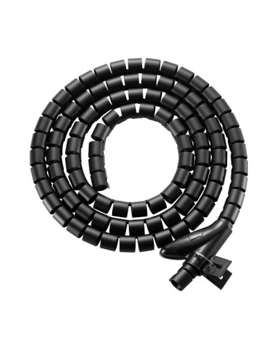 EQUIP - CANALINA A SPIRALE PER CAVI, Nera, 2.5m