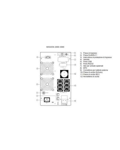 MISSION 3000 VA 2700 W ON LINE CON DISPLAY LCD