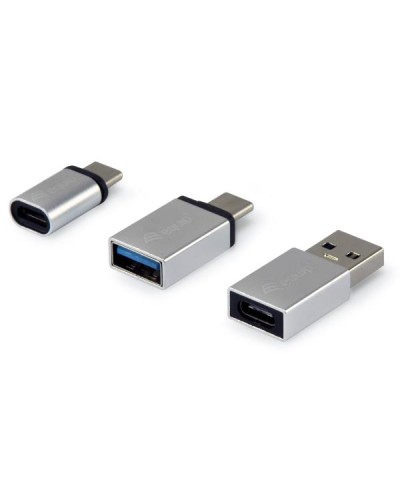 EQUIP - ADATTATORI USB-C OTG, 3-Pack (CM/AM + CM/MicroF + AM/CF)