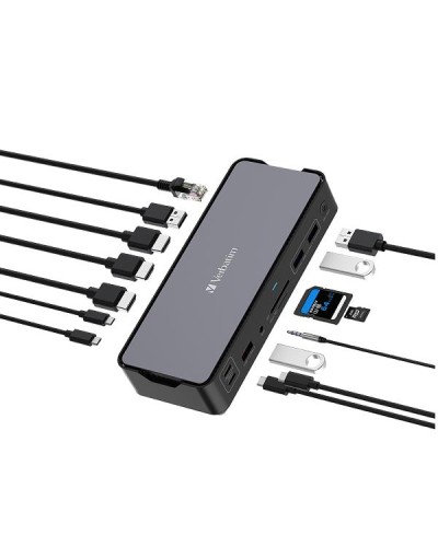 Docking Station USB C PRO 15 IN 1 HDMI 8K PD 80W