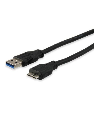 EQUIP - CAVO da USB-A 3.0 a MicroUSB-B, M/M, 5Gbps, Nero, 1.8m
