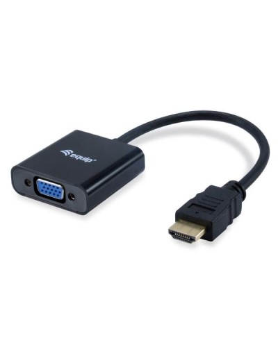 EQUIP - ADATTATORE da HDMI a VGA (HD15) M/F con Audio / Extra USB Power Cable