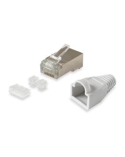 EQUIP - SET PLUG RJ45 CAT.6 SCHERMATO per cavi rotondi, Confez. 100pz
