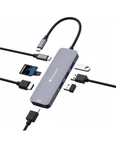 USB C Pro multiporte HUB 8 IN 1 HDMI 8K PD 85W