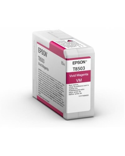 Singlepack Vivid Magenta T85030N UltraChrome HD ink 80ml