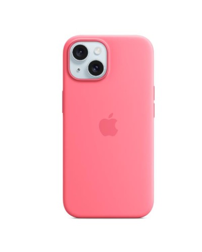Custodia MagSafe in silicone per iPhone 15 Plus - Rosa