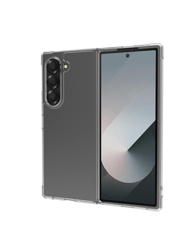 FOLDING - Cover in TPU composta da scocca anteriore e posteriore trasparente compatibile con Samsung Galaxy Fold 6/ Galaxy Z Fo