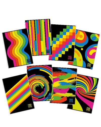 Quaderno BLACK FLUO A4 - 4M senza marg. (conf.10)